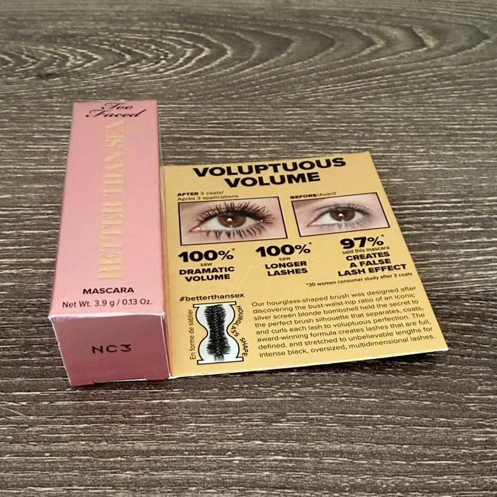 ❤️$6 NWT Too Faced Better Than Sex Mascara 3.9g